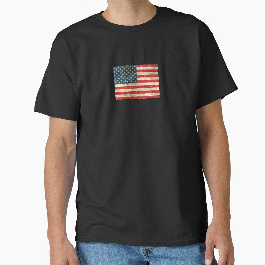 Vintage Aged and Scratched American Flag by JeffBartels