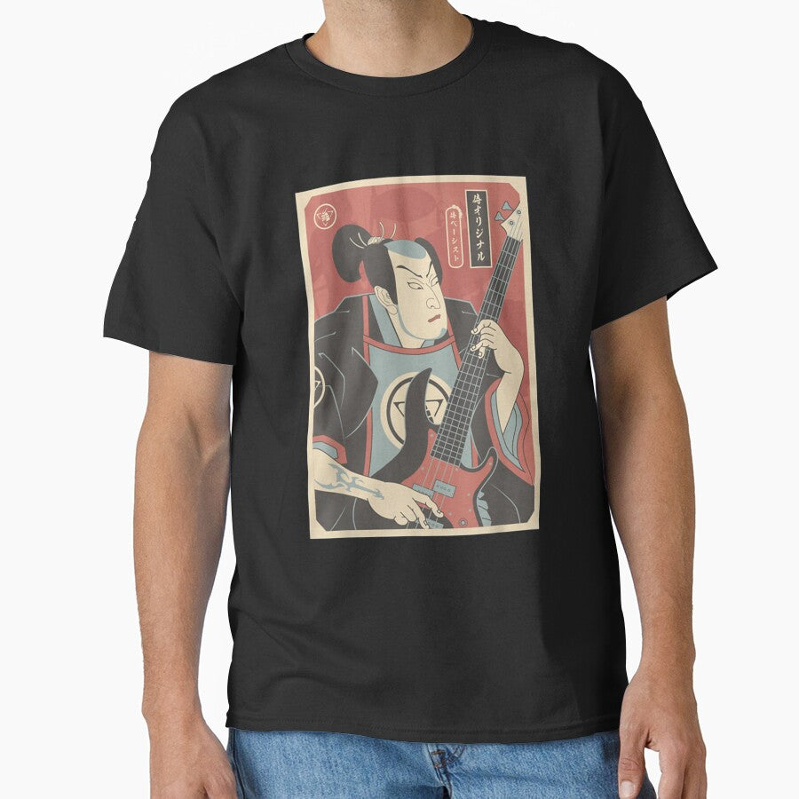 SAMURAI BASSIST Funny Bass Guitar Player lover by PanZhi