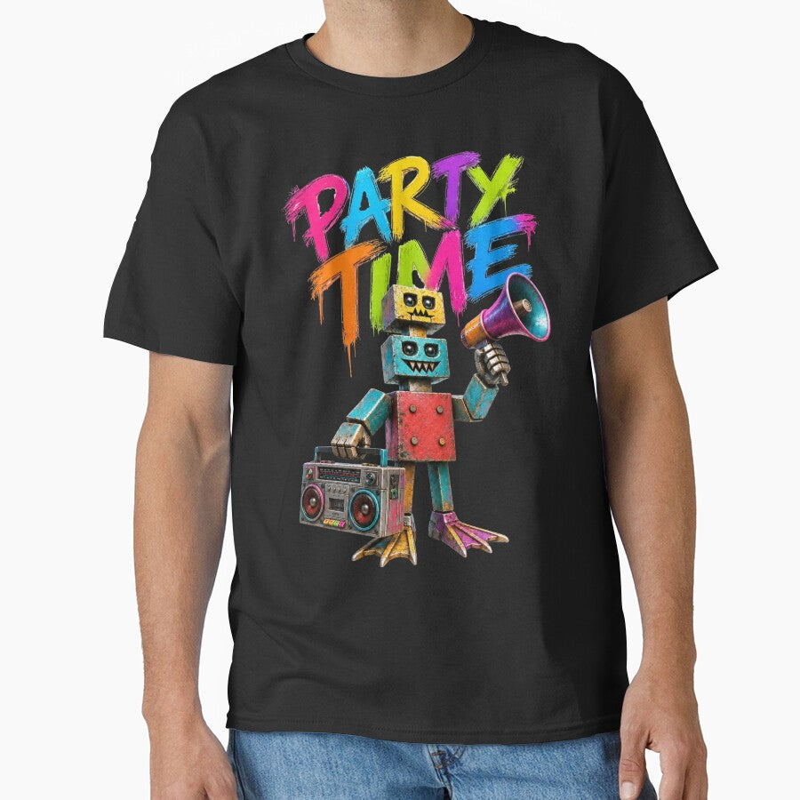 Party Time Rave Techno Design by DAX4ART