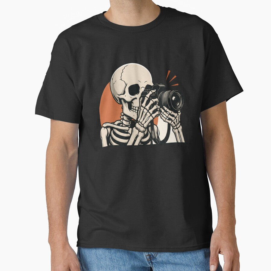 Funny Skeleton Photographer by Mystic & Celestial Art