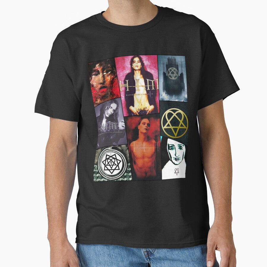 Him Band Album Cover Collage Heartagram Ville Valo Cover by OnTheRunFinds