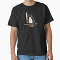 Flight Was Never an Option – Funny Angry Penguin with Knife Vintage t-shirts by HomeFarShop