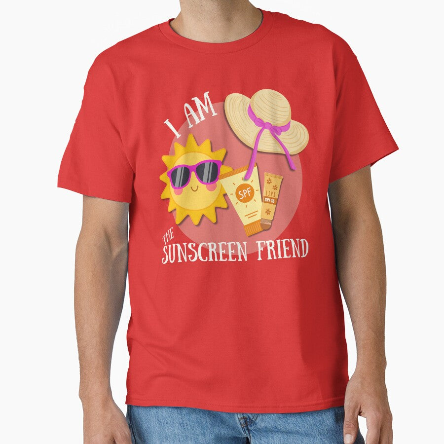 I am the sunscreen friend funny group family vacation shirt by LAJdesigns