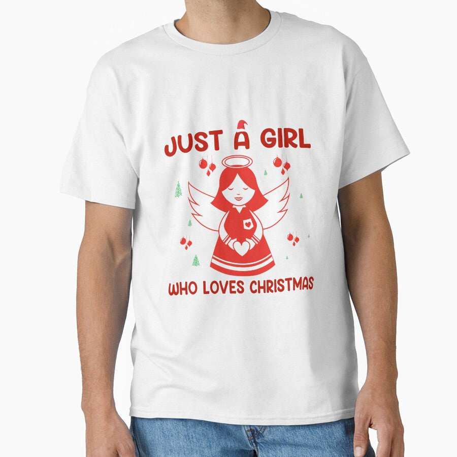 Just a Girl who loves Christmas, a Christmas gift for girls by Sunnyhova
