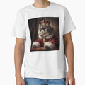 Sovereign cat with royal crown - Solemn art by davidromapixel