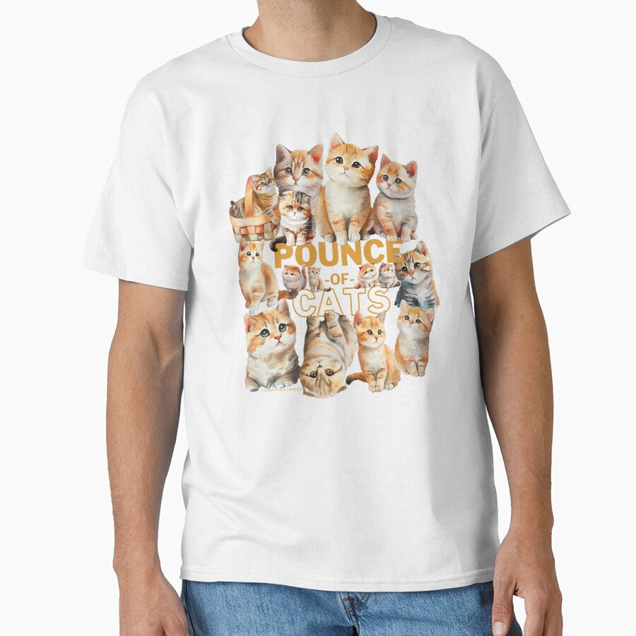 Pounce of cats group of animal homage watercolor by CreativeCurious