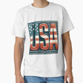 USA - Vintage, Retro Logo by Freewebnuaiart