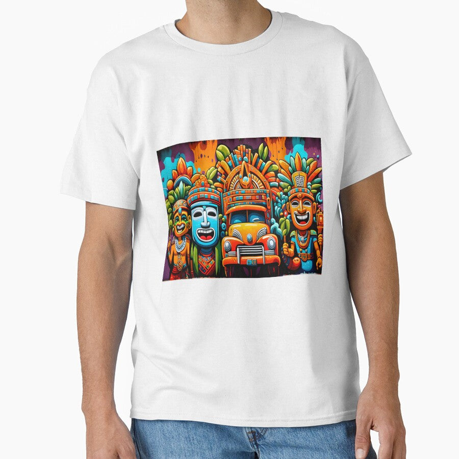 Azteca maya urban street style digital design by WickedAI