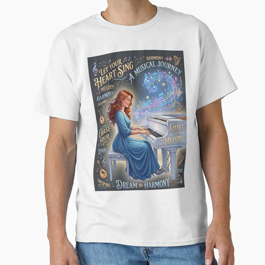 ​Elegant Woman Playing Piano Art beautiful illustration by Originaledesign