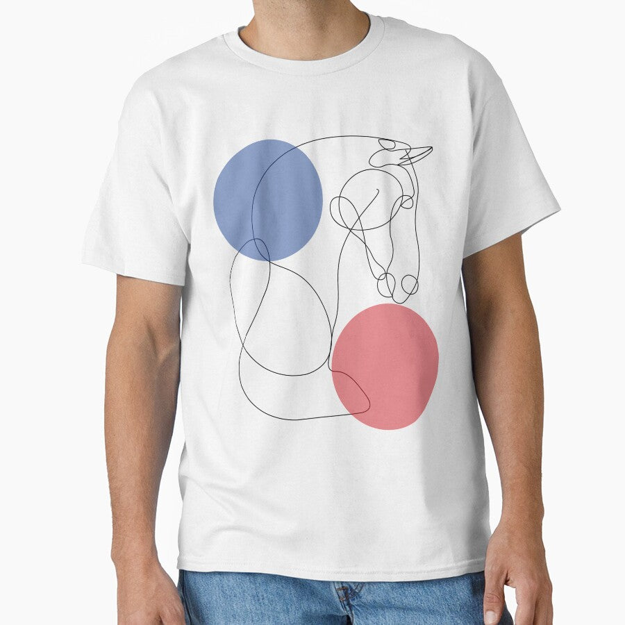 Continuous line art Horse, Line Art Abstract Horse by Come Cosi
