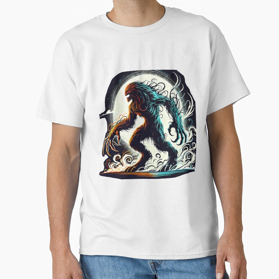 Moon illuminated sasquash monster by Fireborn Press