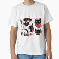 Black and red cats for Print on demand POD MUG t shirt by ARTARG