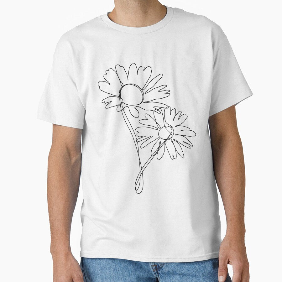 Daisy Single Line Art by RachelFCreative