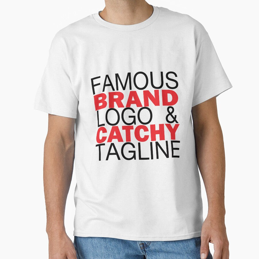 FAMOUS BRAND LOGO AND CATCHY TAGLINE by vazhreloaded