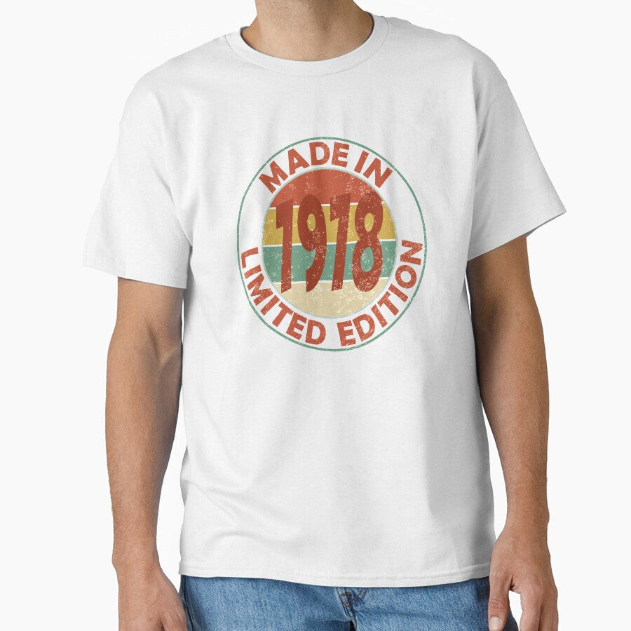 Made In 1978 Limited Edition Retro Vintage by Qudkin