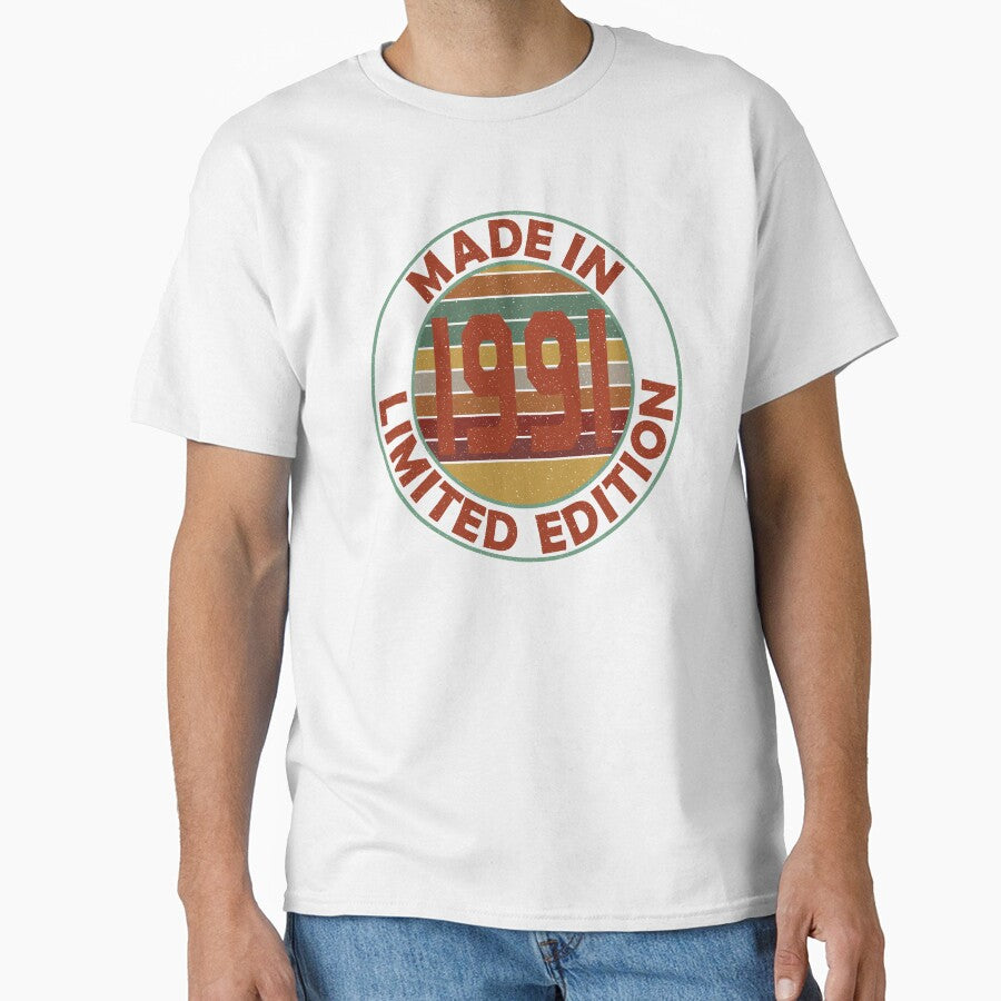 Made In 1991 Limited Edition Retro Vintage by Qudkin