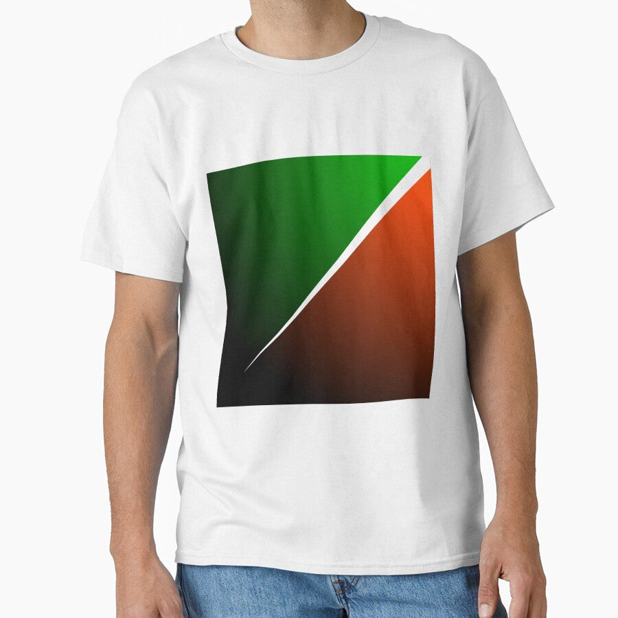 Orange and green gradient- India flag gradient by Vibrantstroke