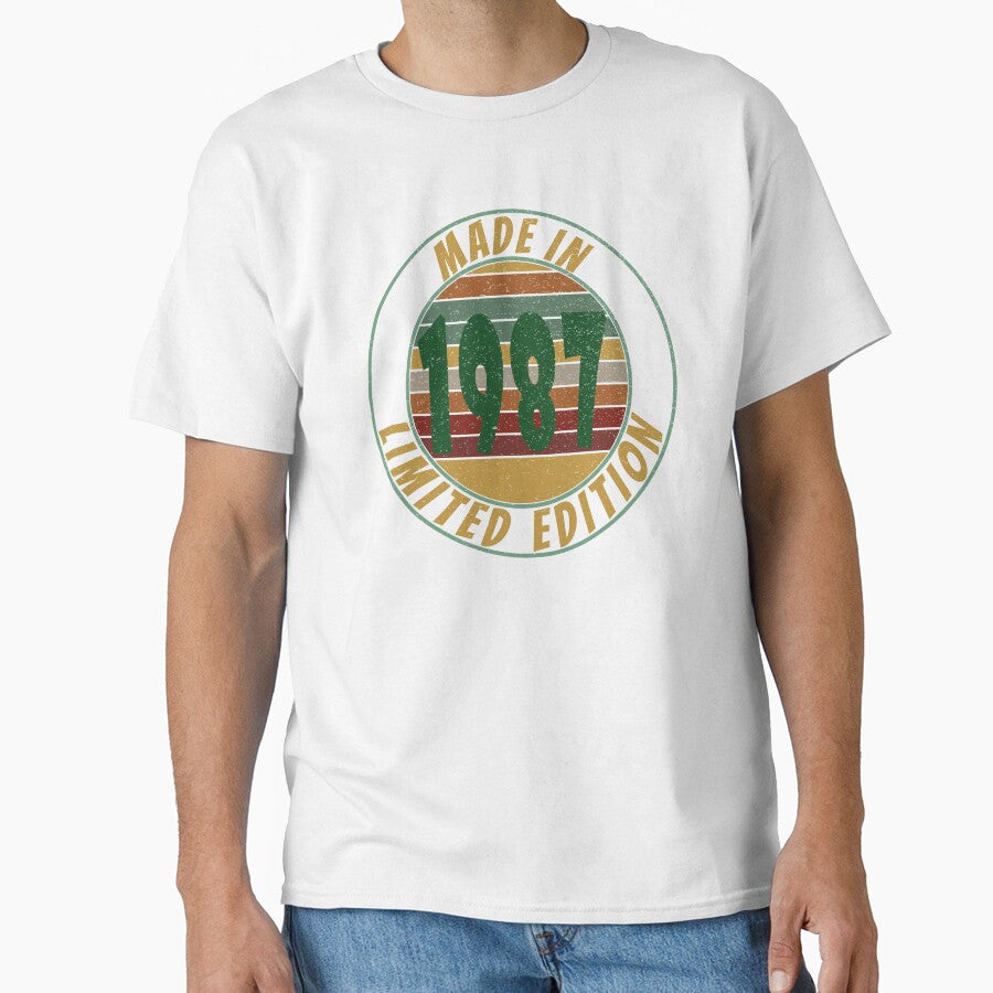 Made In 1987 Limited Edition Retro Vintage by Qudkin