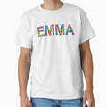 Emma Name Art by Custom Artwork Artist Sharon Cummings by Sharon Cummings Art
