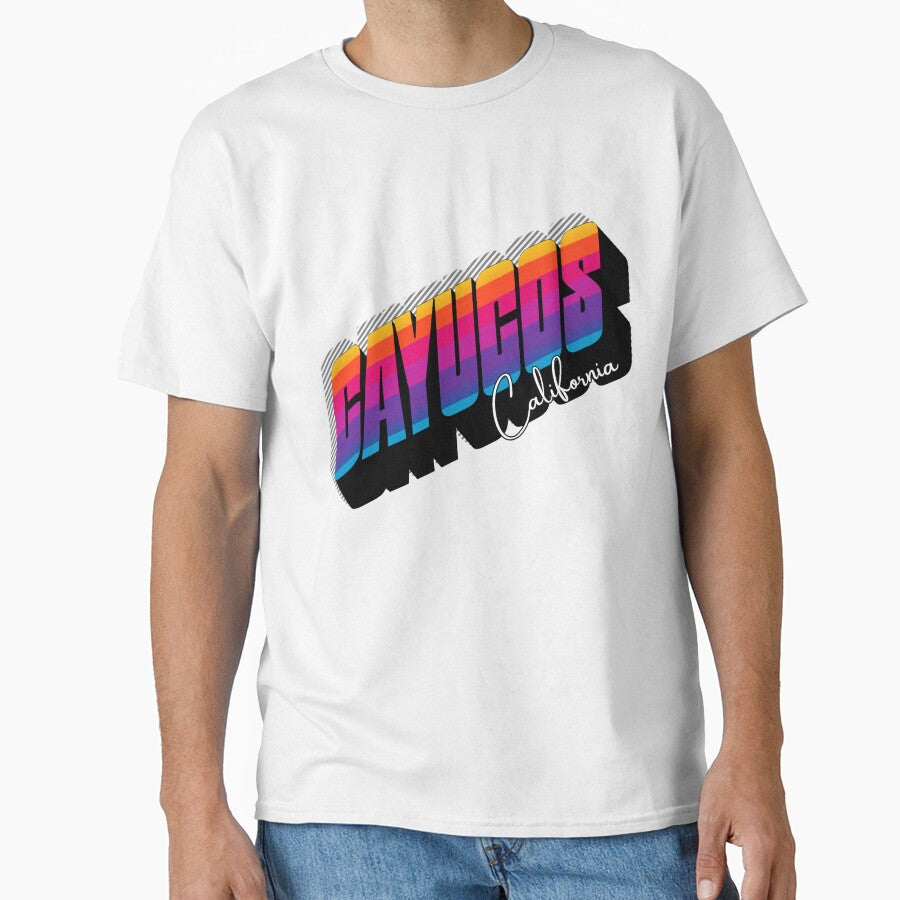 Cayucos, California Retro 80s Sunset Gradient Design by DonnaRaine