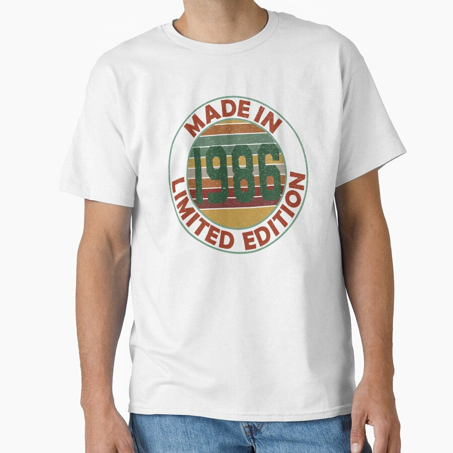 Made In 1986 Limited Edition Retro Vintage by Qudkin