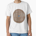 Hand Drawn Brown And Blue Mandala by Zedart