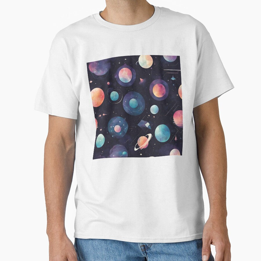 painting planet in solar system black background by DigiArtNDesign