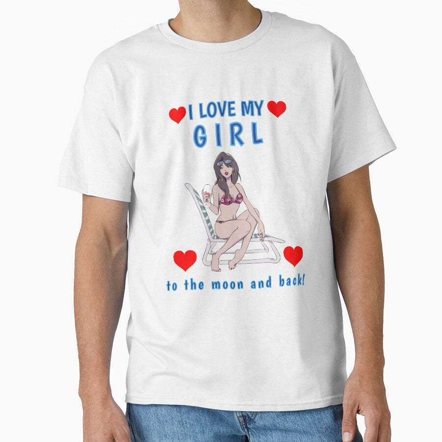 I Love my Girl to the Moon and Back GF Girlfriend Couples Sexy Hot Woman by tengamerx