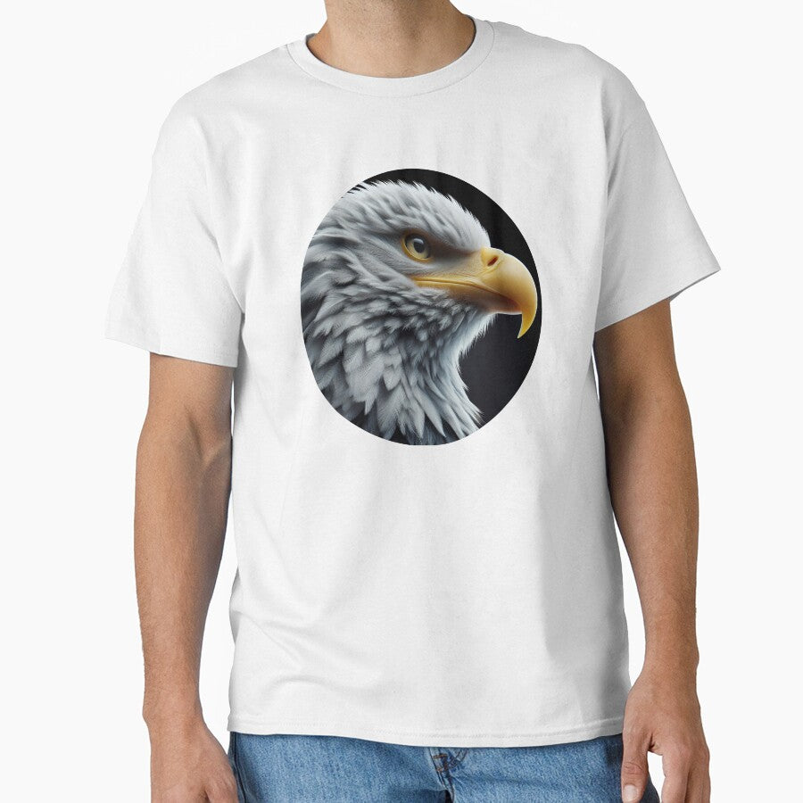 Eagle head in profile by Toms Tee