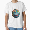 Happy Earth - Cute and Positive Illustrationn by aiprintiq