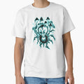 Neon Turquoise Alien Lineart - Cyber Trippy Edition by Ideniquo