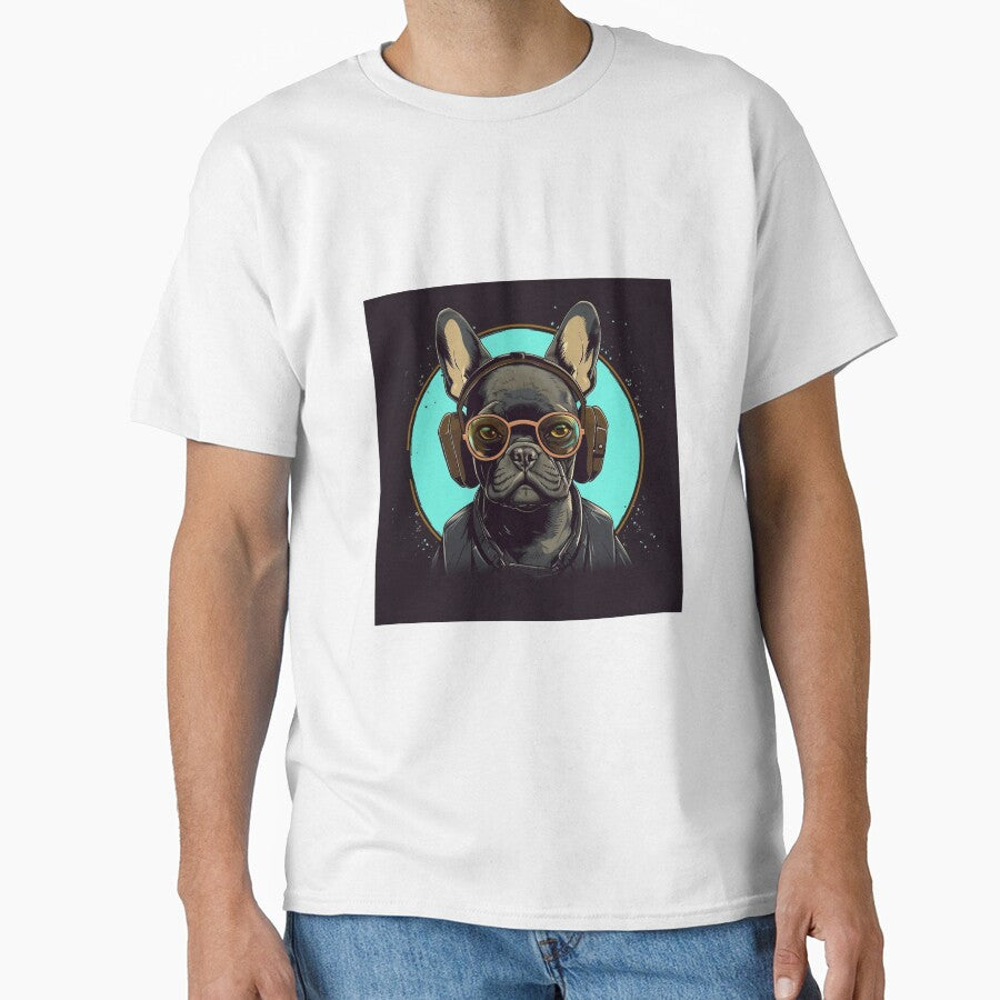 DJ French Bulldog by Kevin Lou