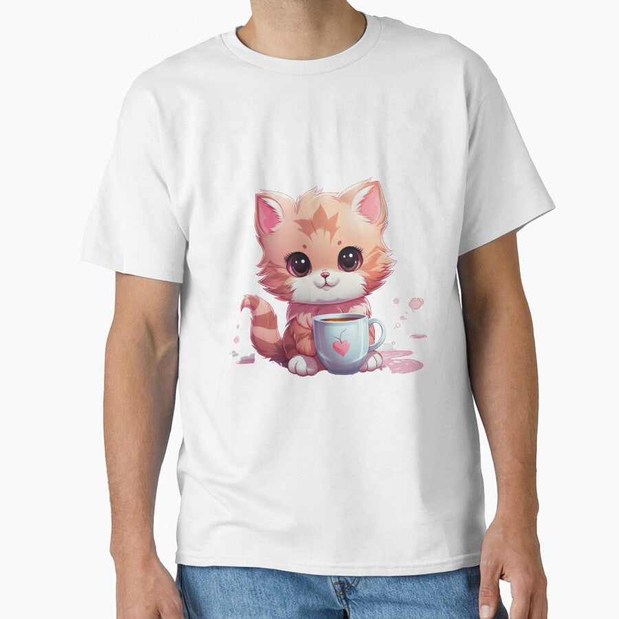 Coffee Time Kitty by Dreamers Artists