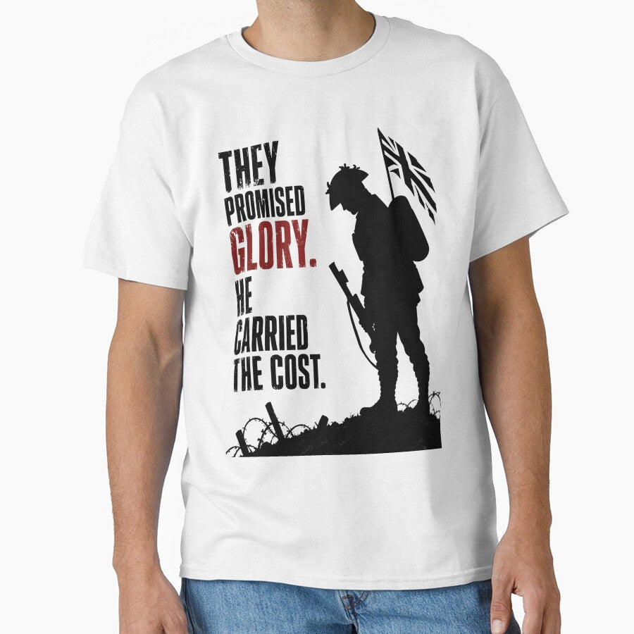 They Promised Glory - British Military Anti-War Statement Design by Wee Red Dog
