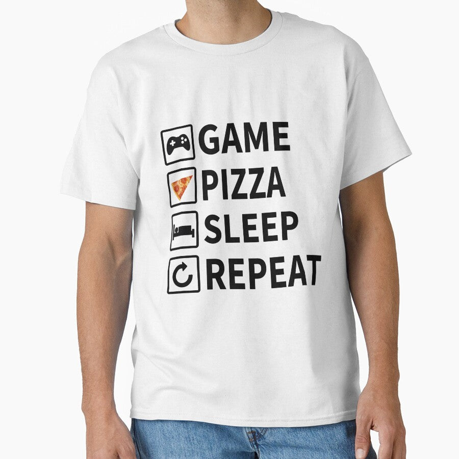 Livelihood for her joystick pizza slice sleep repeat by zackup