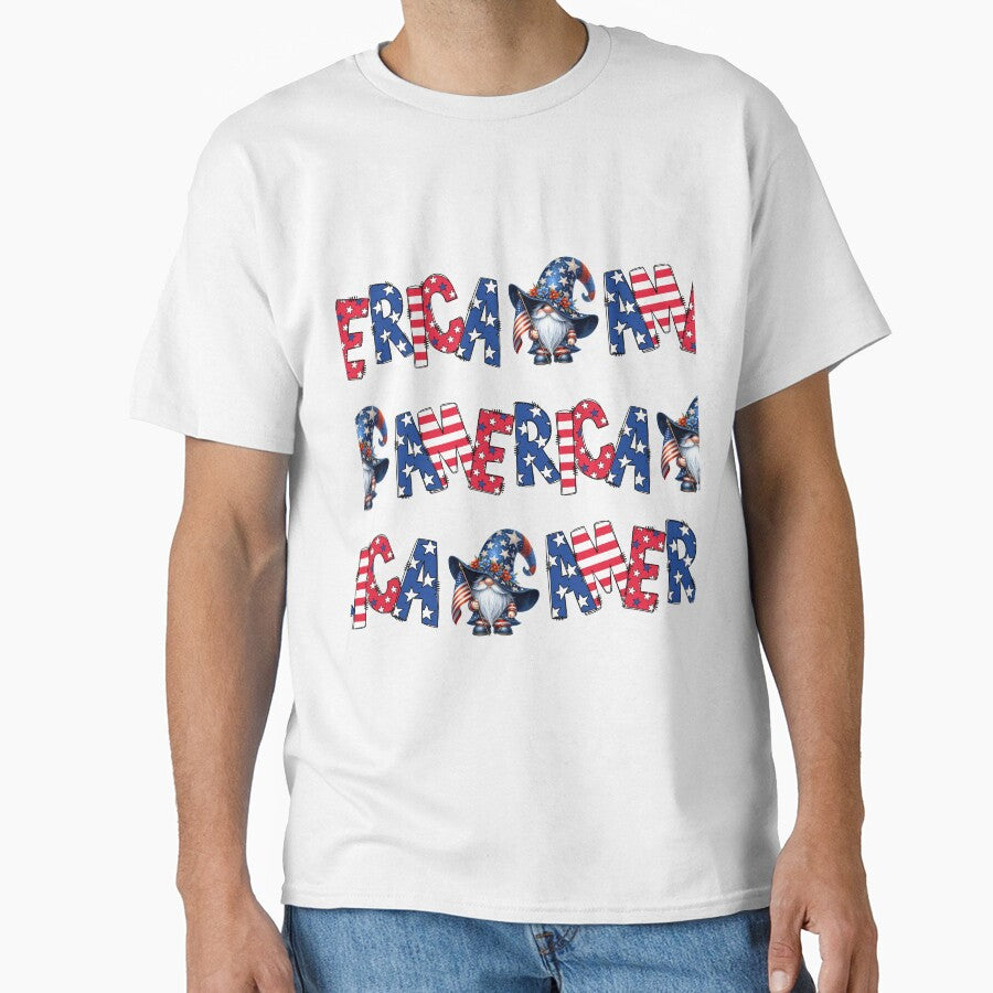 Patriotic AMERICA with gnomes, by K.M. Creations