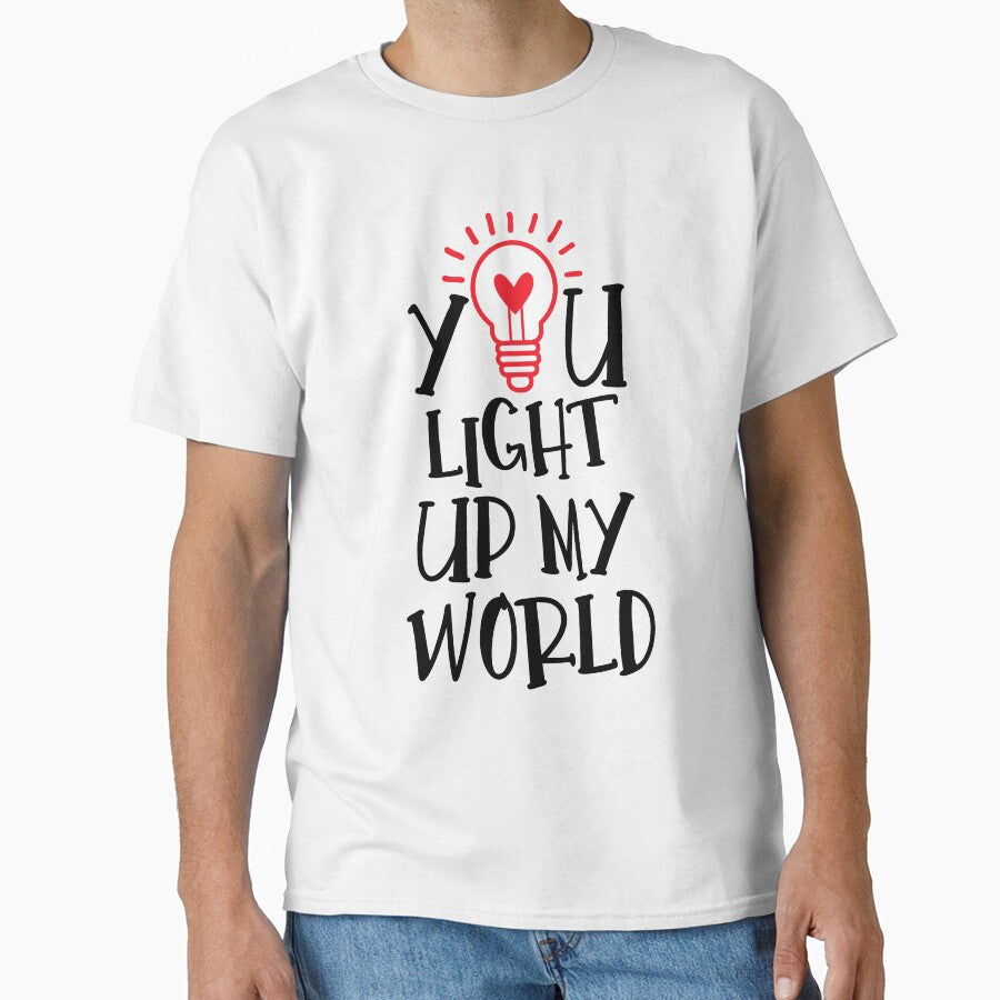 You light up my world, Valentine for Girlfriend or Boyfriend by Sunnyhova