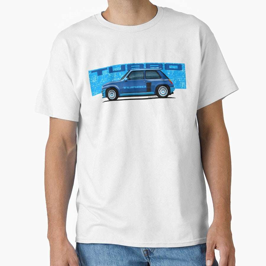 My drawing of the winning classic French blue sports car by designjaag
