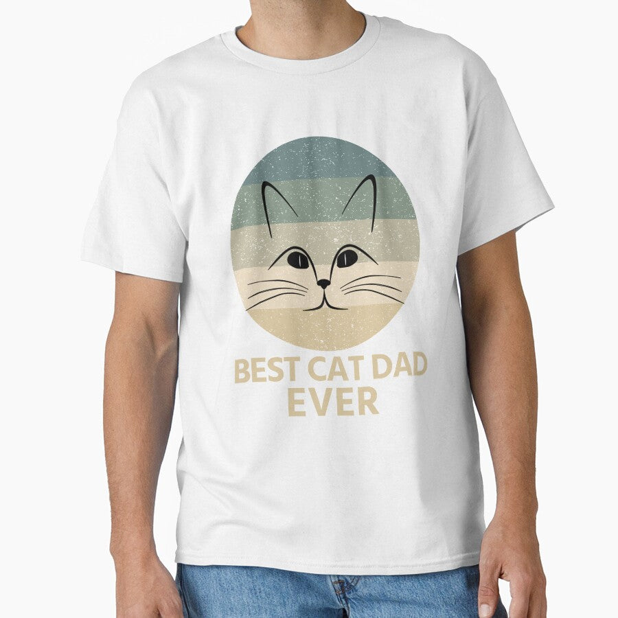 Best Cat Dad Ever Classic T-shirt by devonnen