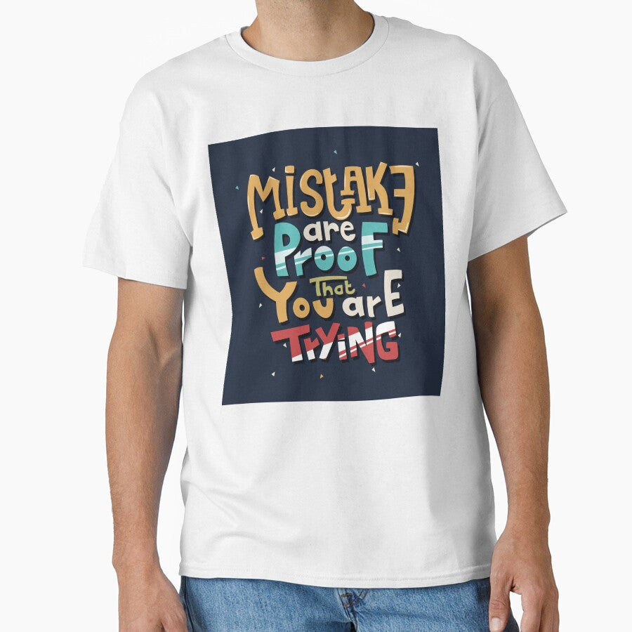 Hand Drawn Lettering mistake are proof that you are trying by Peekonet