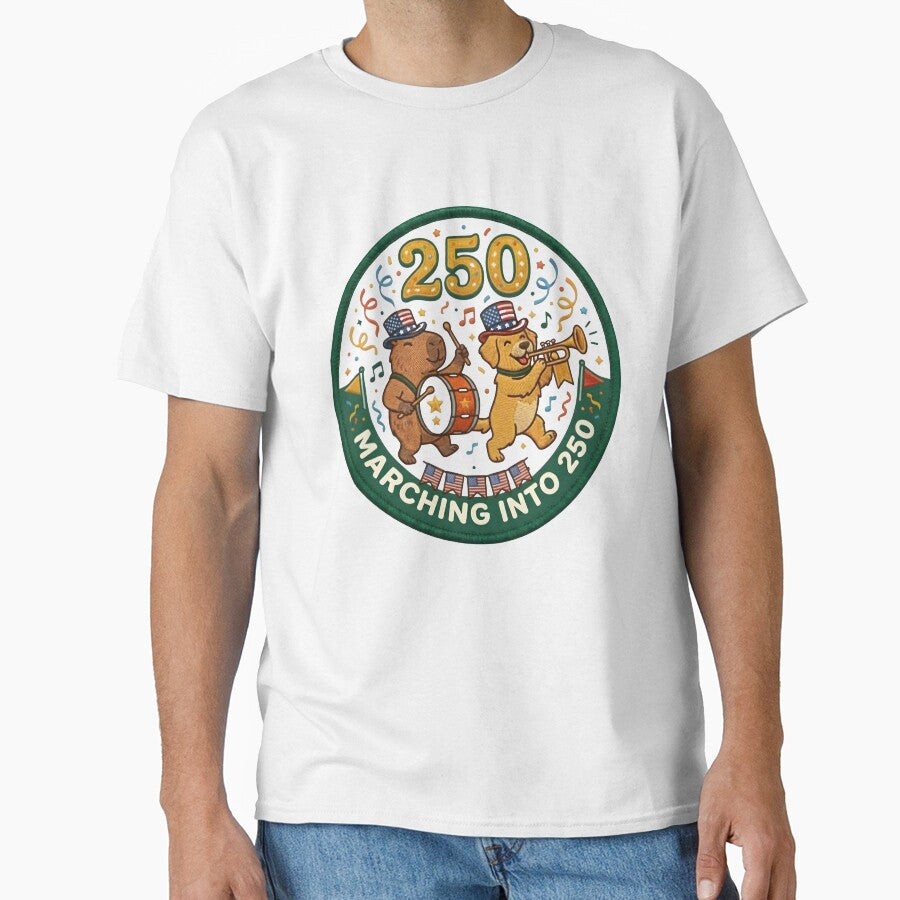 Marching Into 250 Capybara Dog Marching Band by laughingshirts