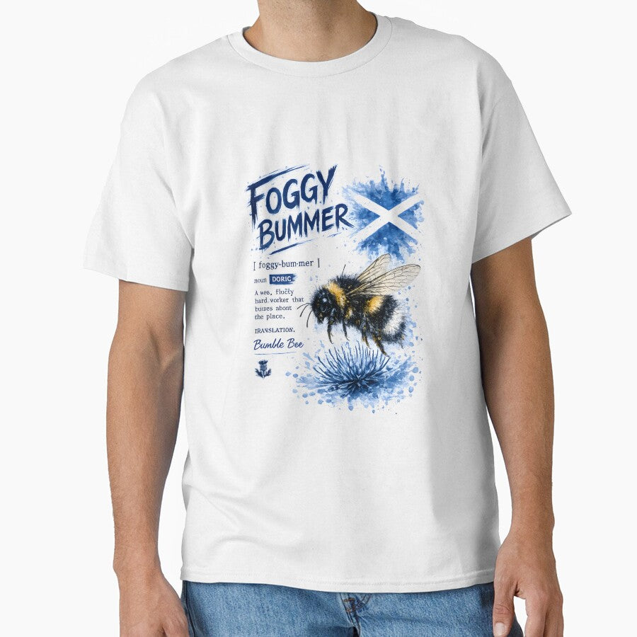 Foggy Bummer - Bumble Bee - Definition T-Shirt by SMalcolmDesigns