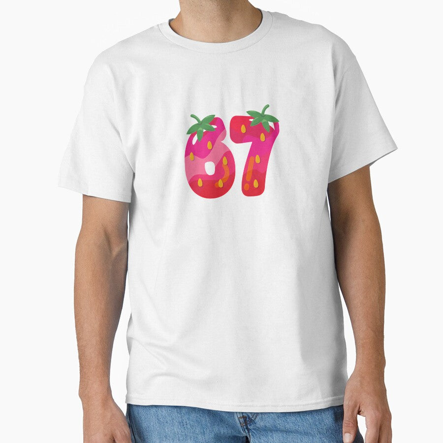 Strawberry 67 Meme Six Seven Slang 67Th Birthday Adult Kids by grumpzara