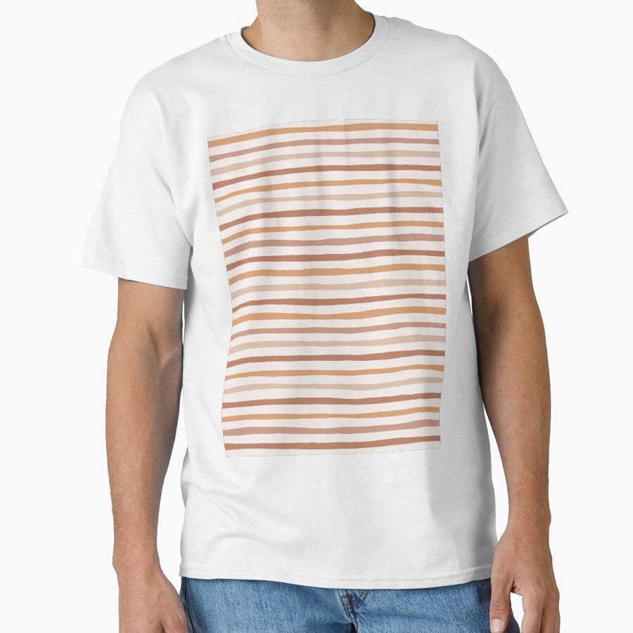 Beautiful boho colors graphic print stripes pattern by RSDigitalPrintDesign