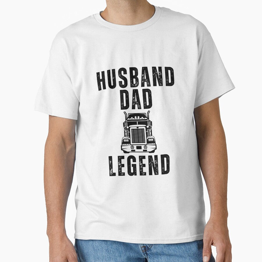 husband dad trucker legend funny by IHRArt