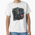 Shapes Misbehaving Charcoal Sketch colorful geometric abstract design by SmashingDeals