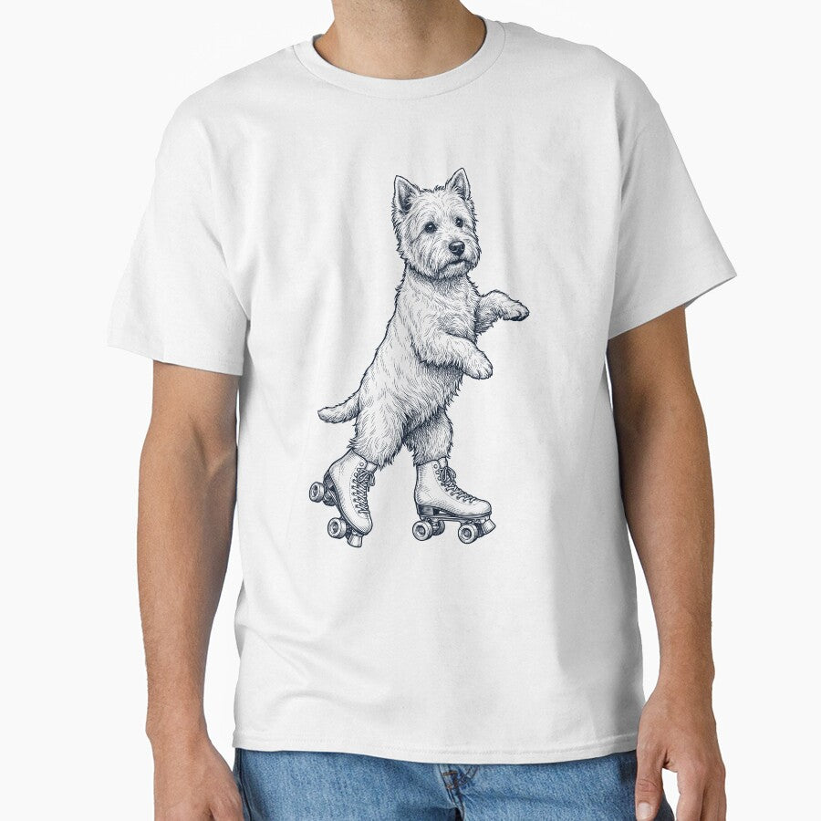 Vintage West Highland White Terrier Roller Skate Dog Mom Dad Lover by TerryConnells