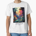 A Pop Art Travel Print of the Amazon Rainforest - Brazil by StudioRedKoala