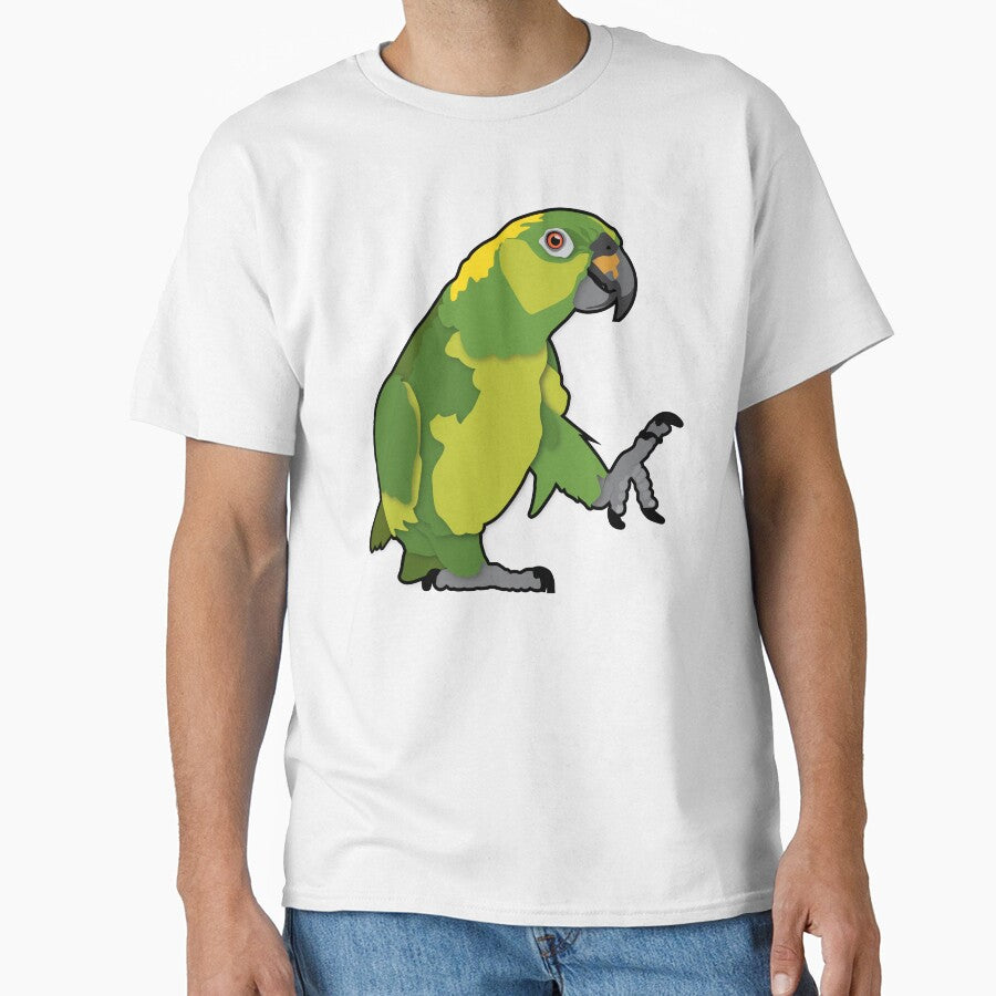Happy Yellow Nape Amazon Parrot by StuffInBetween