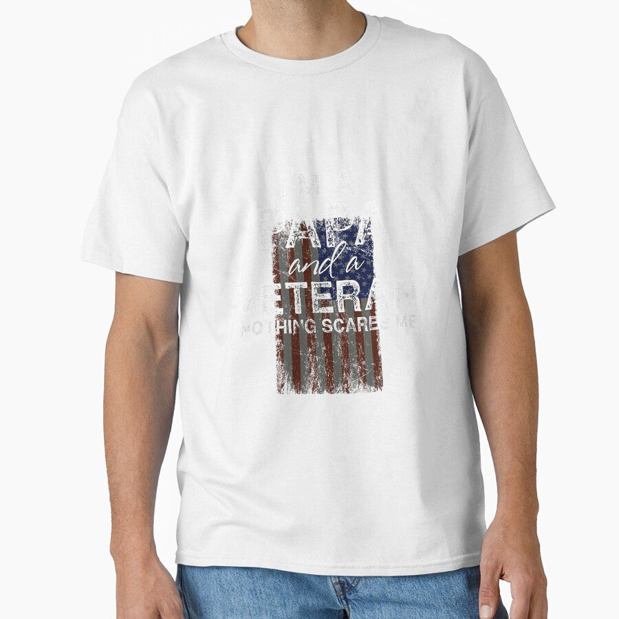Veteran Papa Military Us Patriotic by NeverLoseSF